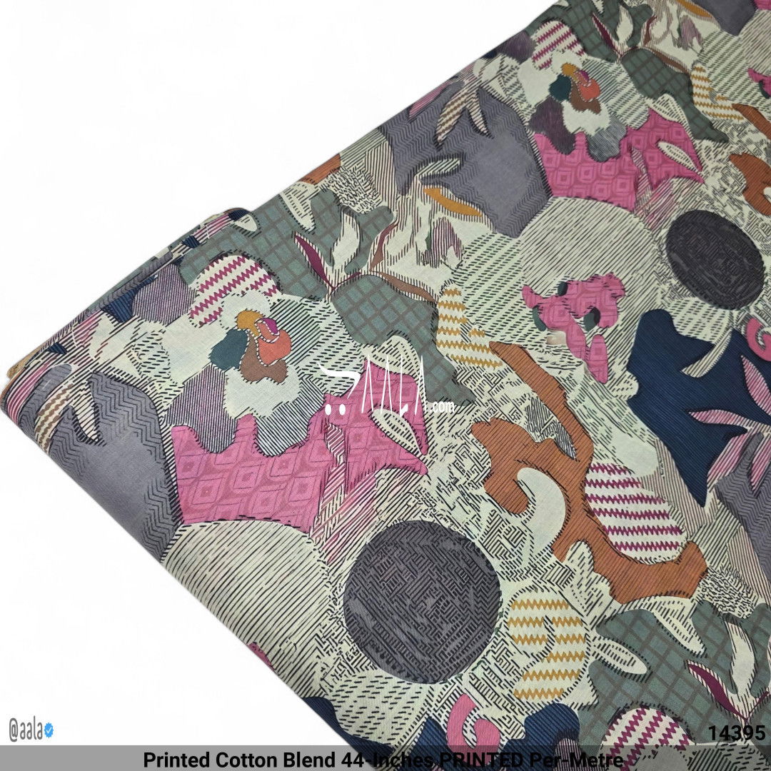 Printed Cotton Blend 44-Inches PRINTED Per-Metre #14395