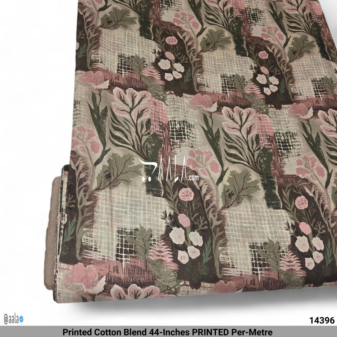 Printed Cotton Blend 44-Inches PRINTED Per-Metre #14396