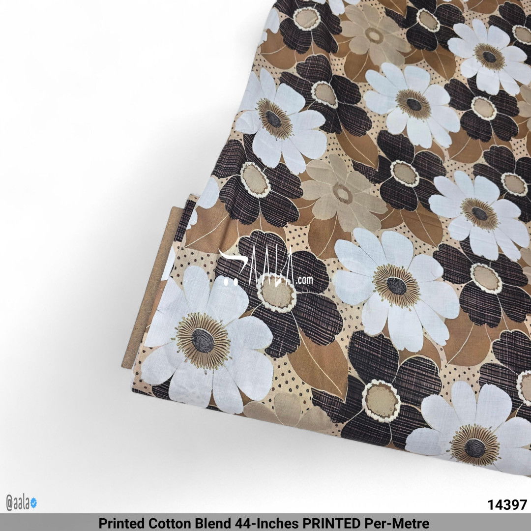 Printed Cotton Blend 44-Inches PRINTED Per-Metre #14397