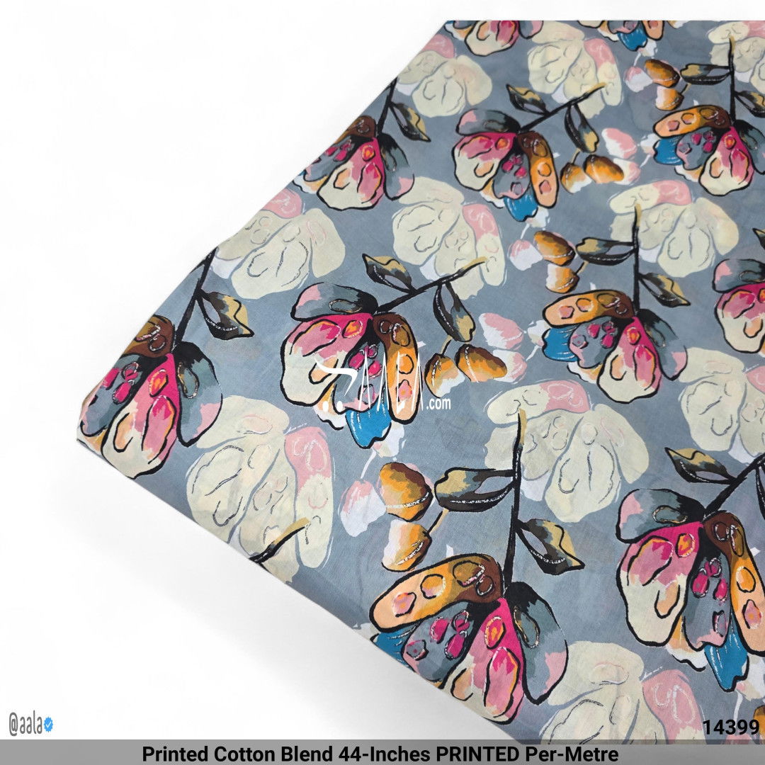 Printed Cotton Blend 44-Inches PRINTED Per-Metre #14399