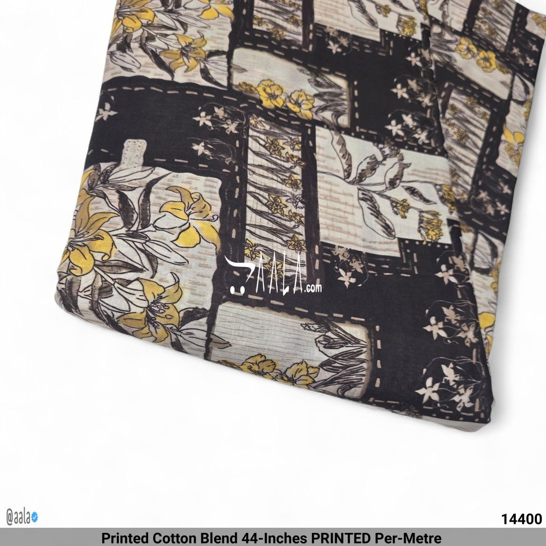 Printed Cotton Blend 44-Inches PRINTED Per-Metre #14400