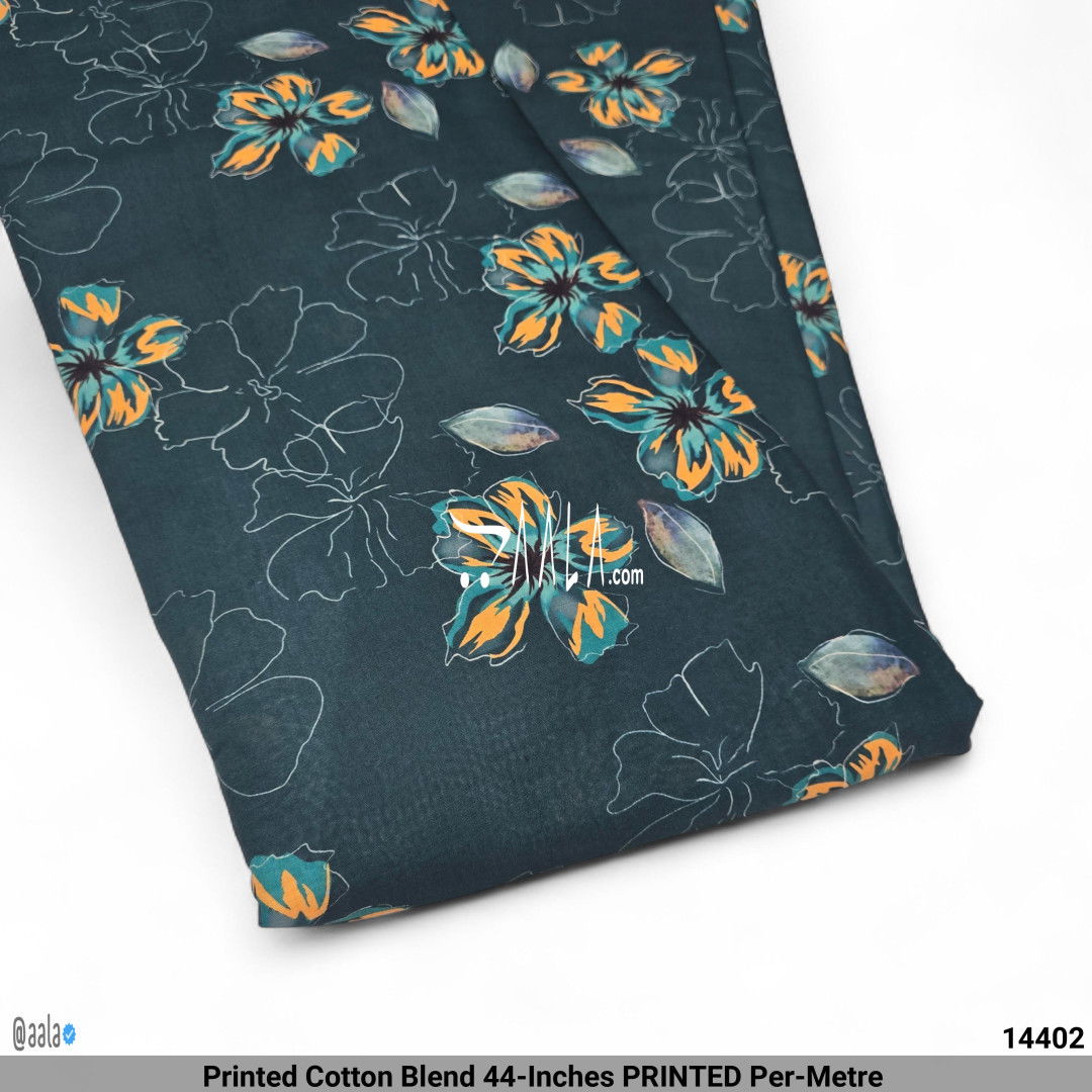 Printed Cotton Blend 44-Inches PRINTED Per-Metre #14402