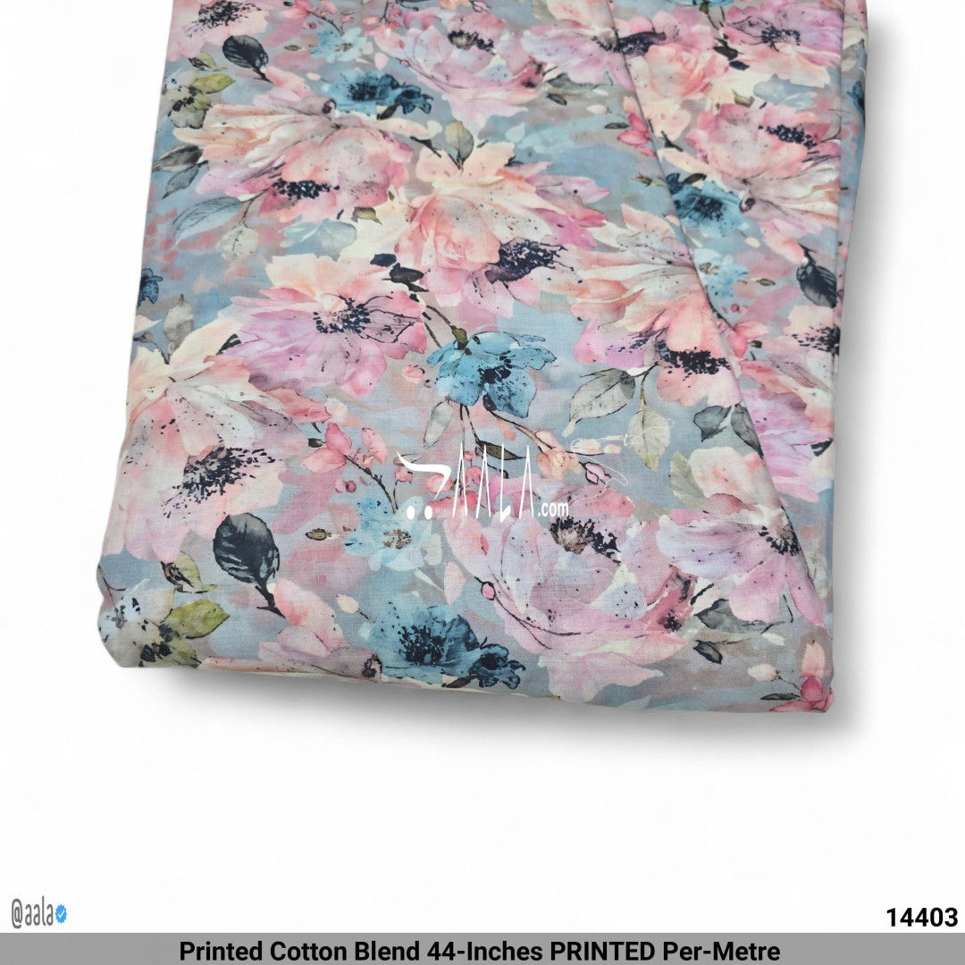 Printed Cotton Blend 44-Inches PRINTED Per-Metre #14403