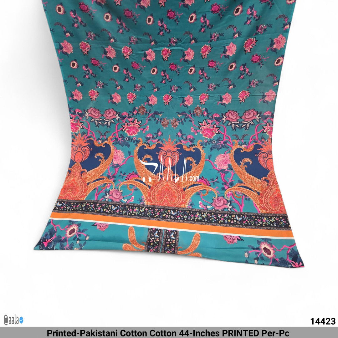 Printed-Pakistani Cotton Cotton 44-Inches PRINTED Per-Pc #14423