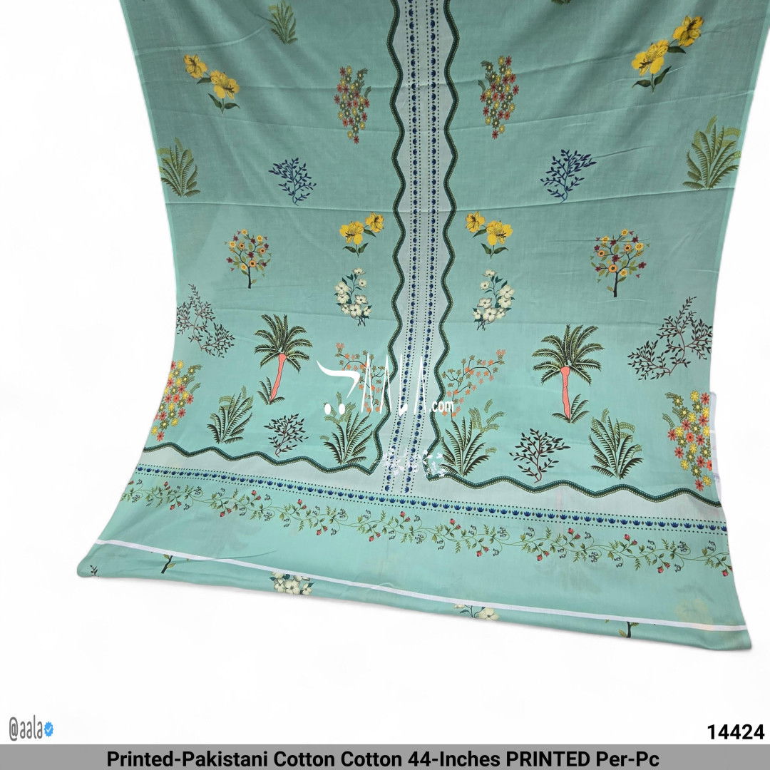Printed-Pakistani Cotton Cotton 44-Inches PRINTED Per-Pc #14424