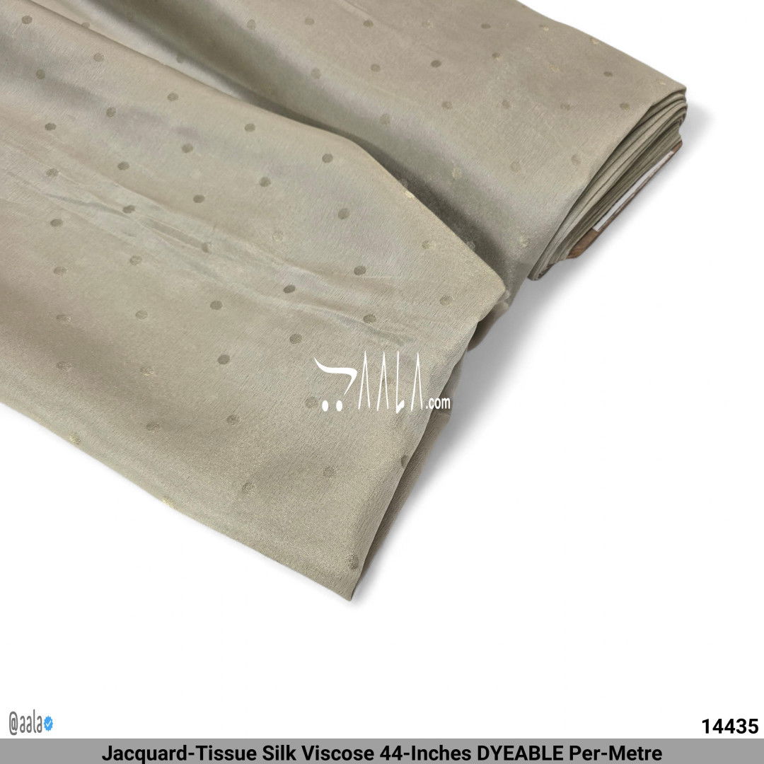 Jacquard-Tissue Silk Viscose 44-Inches DYEABLE Per-Metre