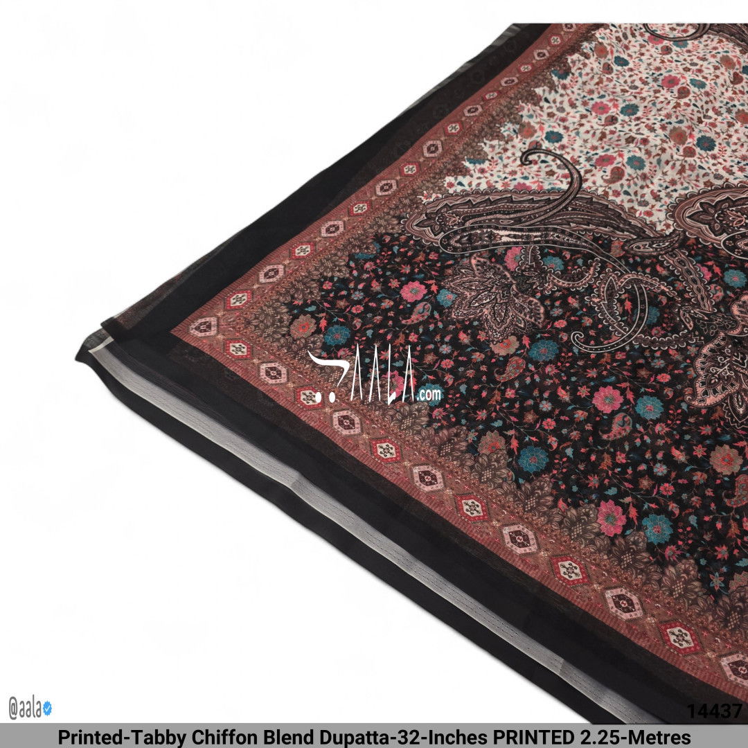 Printed-Tabby Chiffon Blend Dupatta-32-Inches PRINTED 2.25-Metres