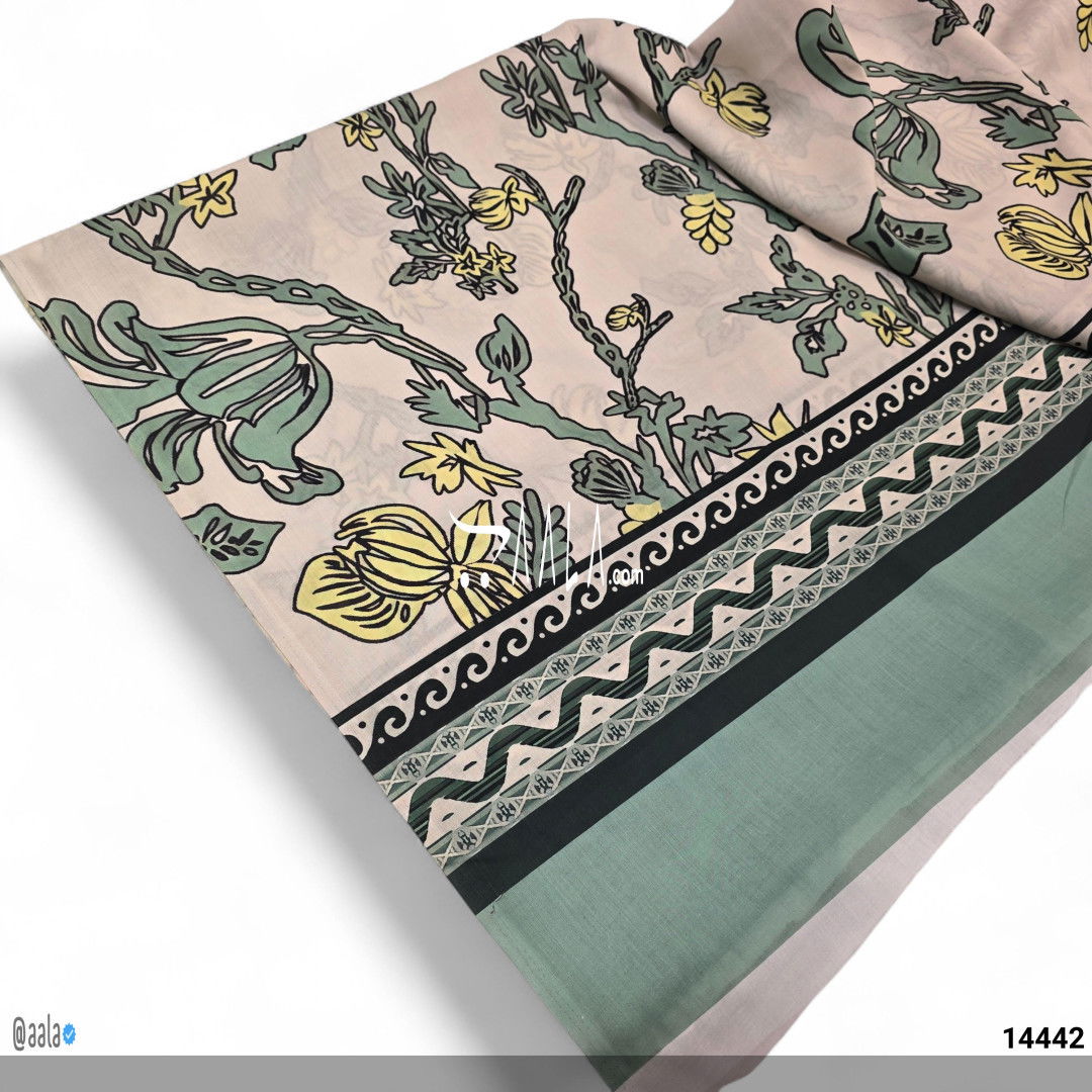 Printed-Tabby Cotton Cotton Dupatta-44-Inches PRINTED 2.25-Metres