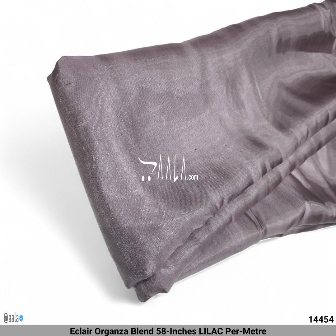 Eclair Organza Blend 58-Inches LILAC Per-Metre