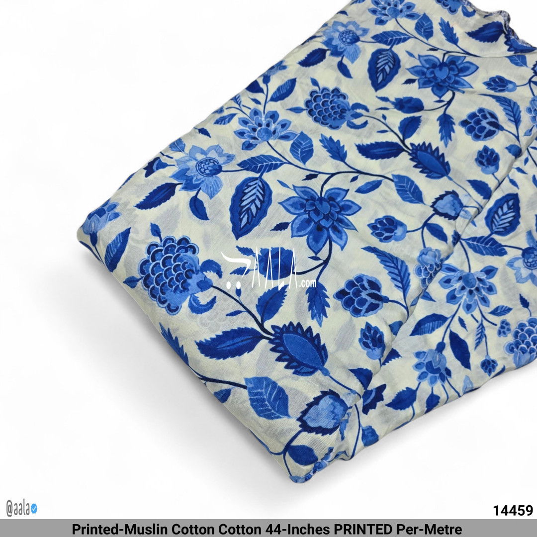 Printed-Muslin Cotton Cotton 44-Inches PRINTED Per-Metre 