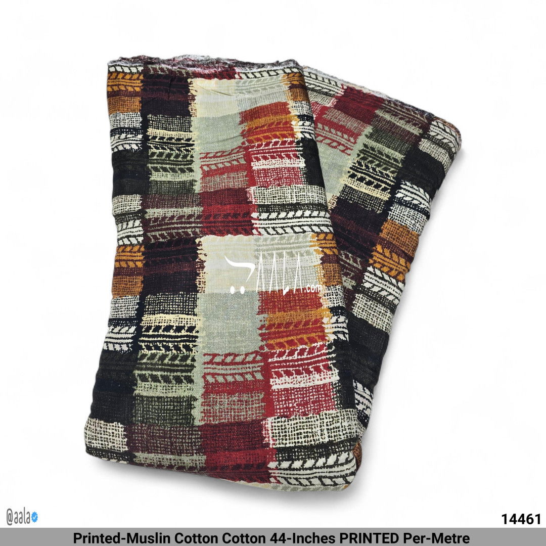 Printed-Muslin Cotton Cotton 44-Inches PRINTED Per-Metre 