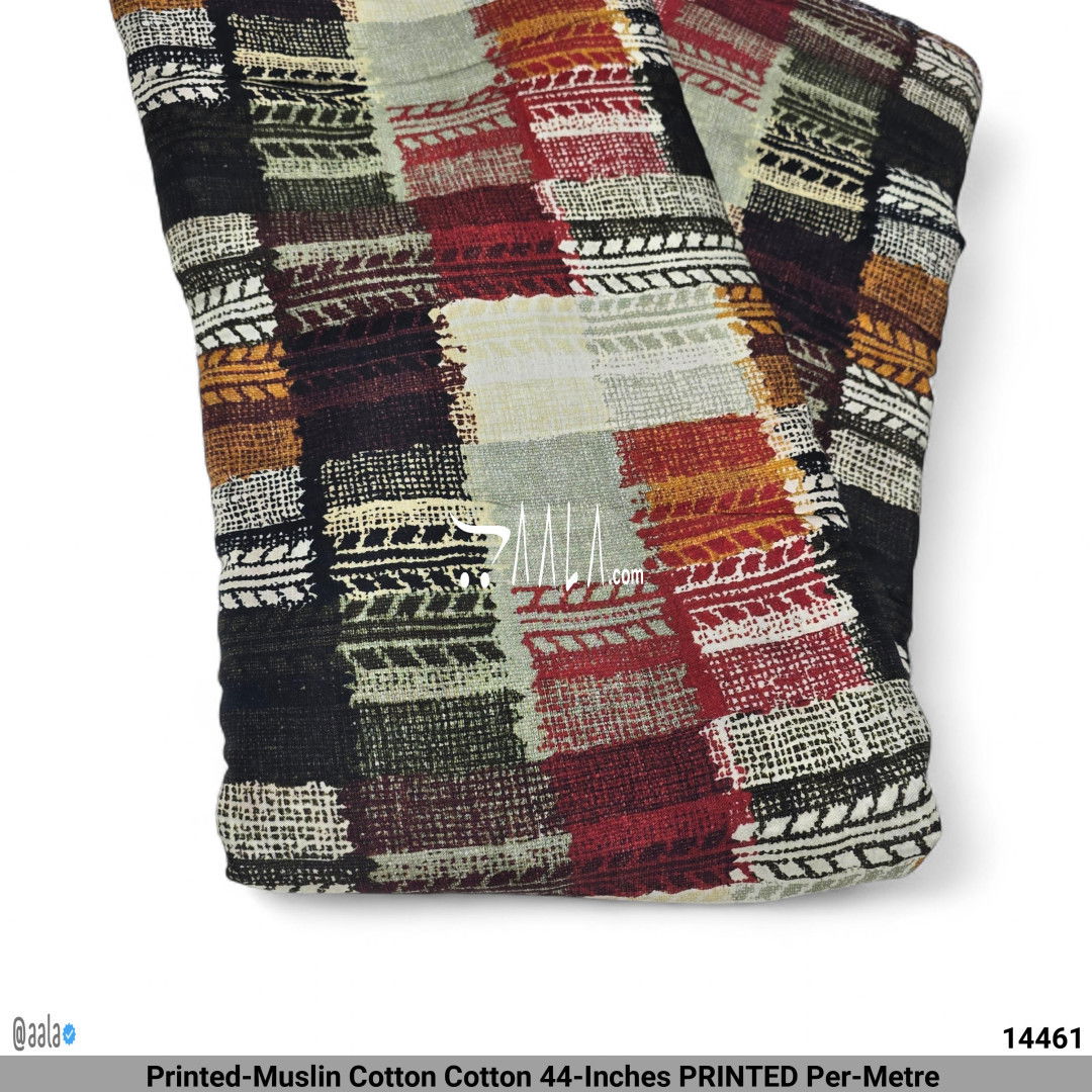 Printed-Muslin Cotton Cotton 44-Inches PRINTED Per-Metre 