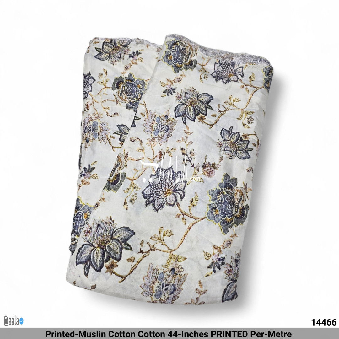 Printed-Muslin Cotton Cotton 44-Inches PRINTED Per-Metre 