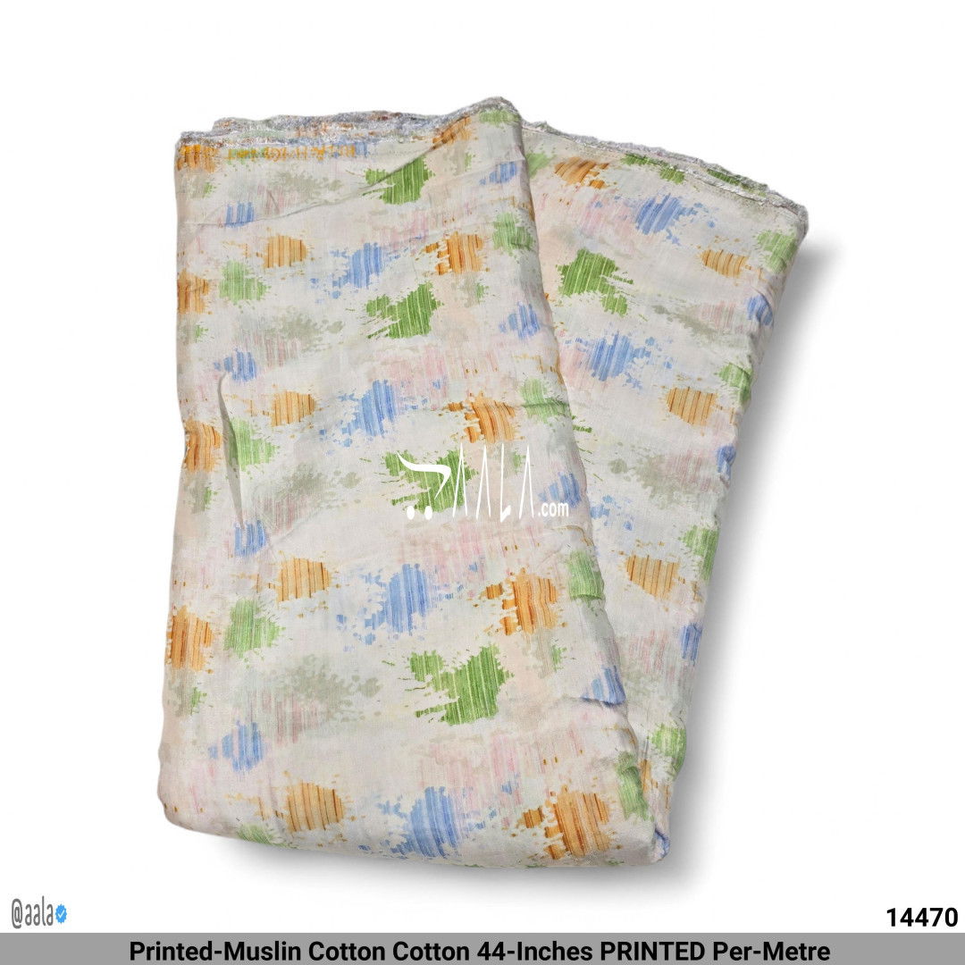 Printed-Muslin Cotton Cotton 44-Inches PRINTED Per-Metre 