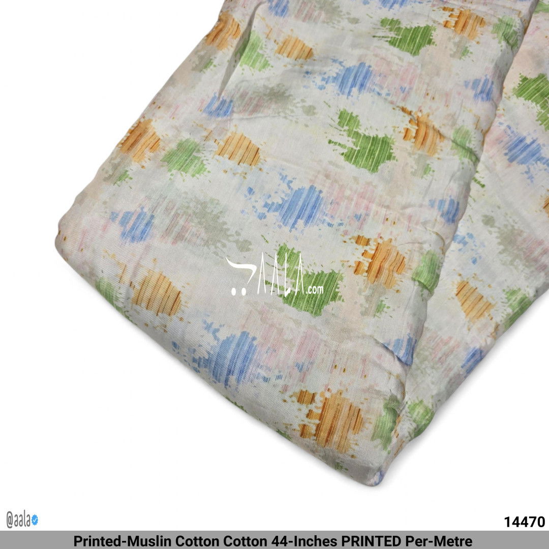 Printed-Muslin Cotton Cotton 44-Inches PRINTED Per-Metre 