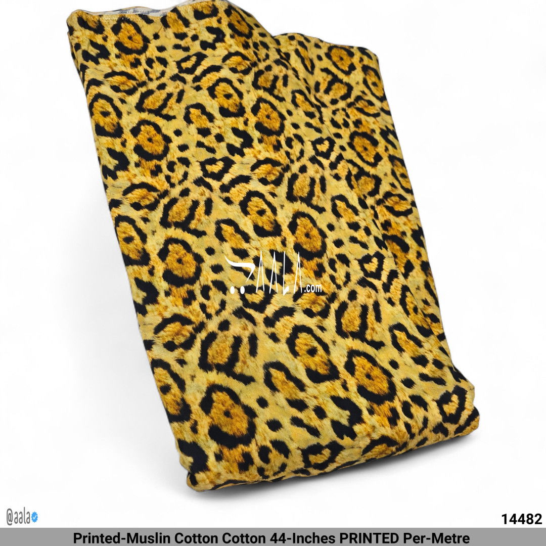 Printed-Muslin Cotton Cotton 44-Inches PRINTED Per-Metre 