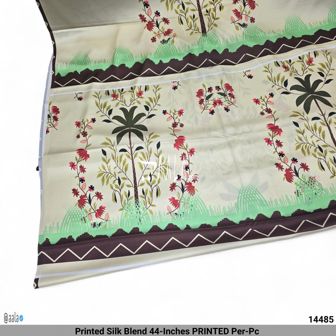 Printed Silk Blend 44-Inches PRINTED Per-Pc 