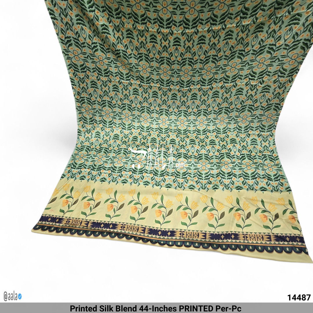 Printed Silk Blend 44-Inches PRINTED Per-Pc 
