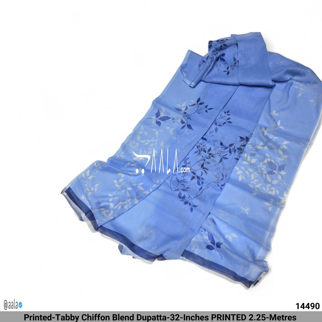 Printed-Tabby Chiffon Blend Dupatta-32-Inches PRINTED 2.25-Metres 