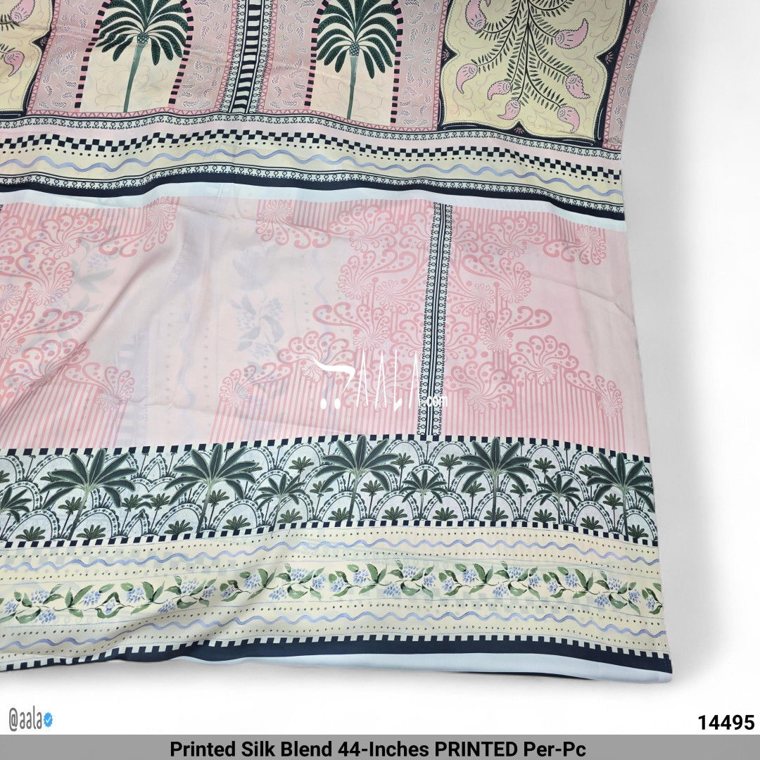 Printed Silk Blend 44-Inches PRINTED Per-Pc 