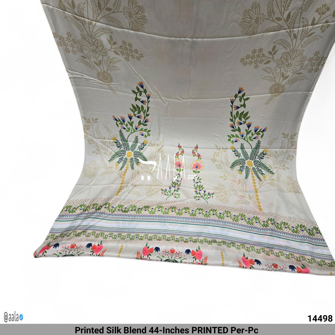 Printed Silk Blend 44-Inches PRINTED Per-Pc 