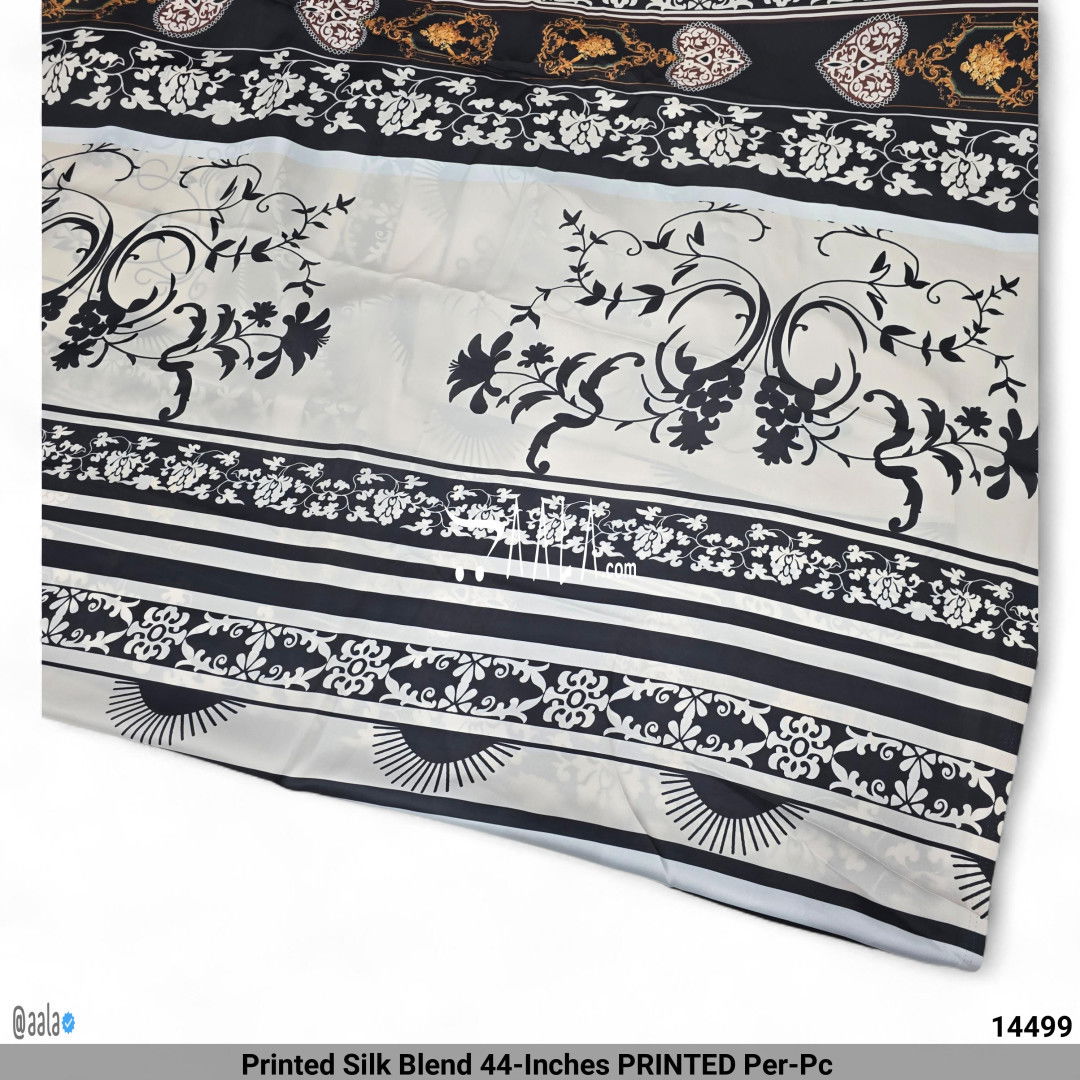 Printed Silk Blend 44-Inches PRINTED Per-Pc 