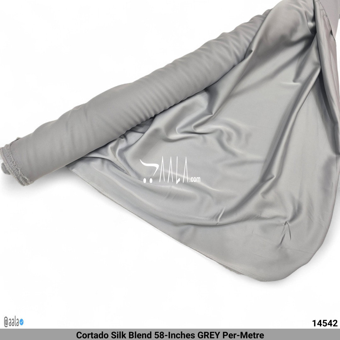 Cortado Silk Blend 58-Inches GREY Per-Metre