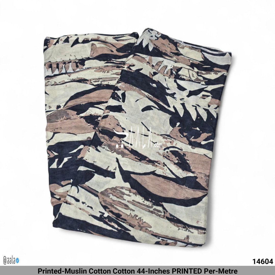 Printed-Muslin Cotton Cotton 44-Inches PRINTED Per-Metre