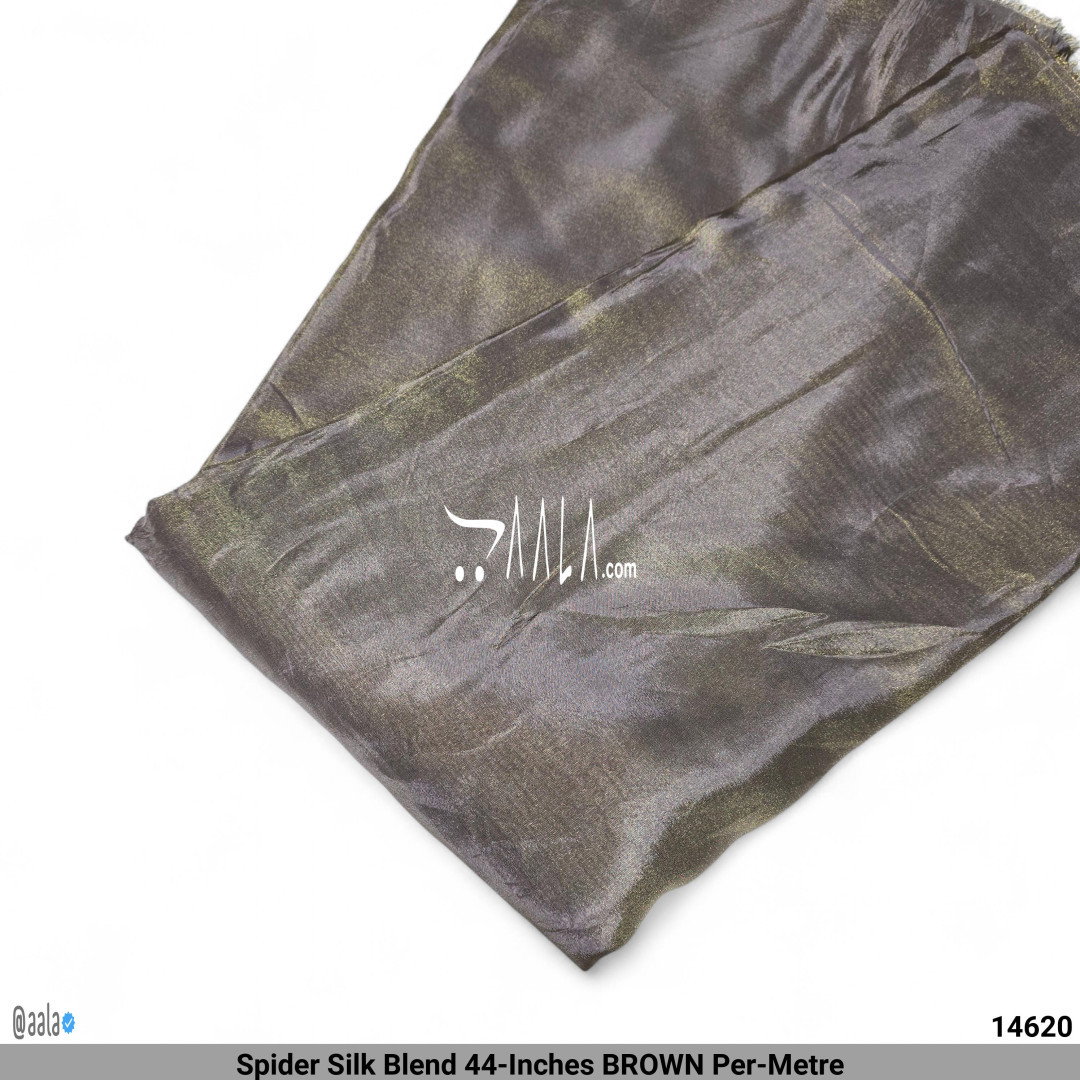 Spider Silk Blend 44-Inches BROWN Per-Metre