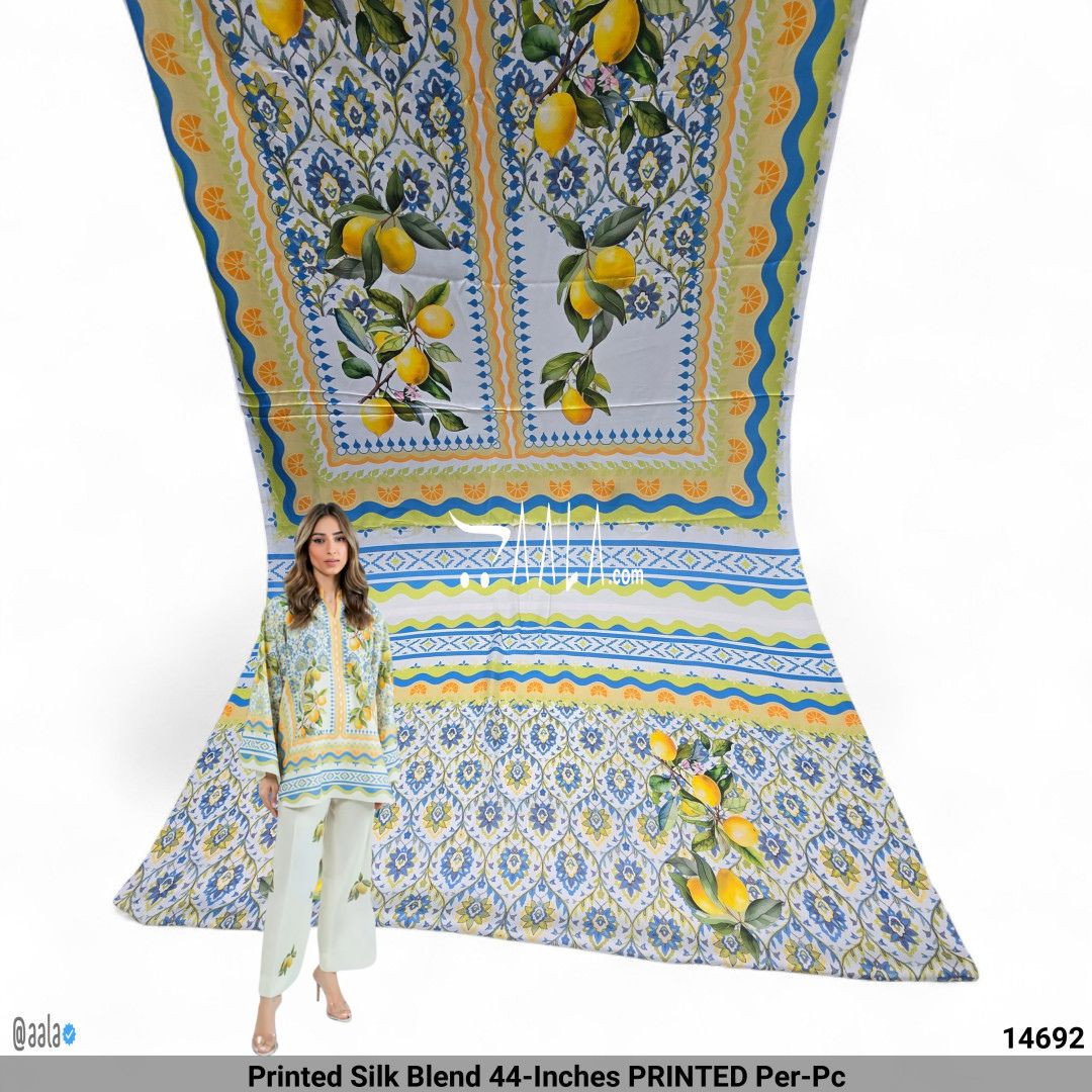 Printed Silk Blend 44-Inches PRINTED Per-Pc