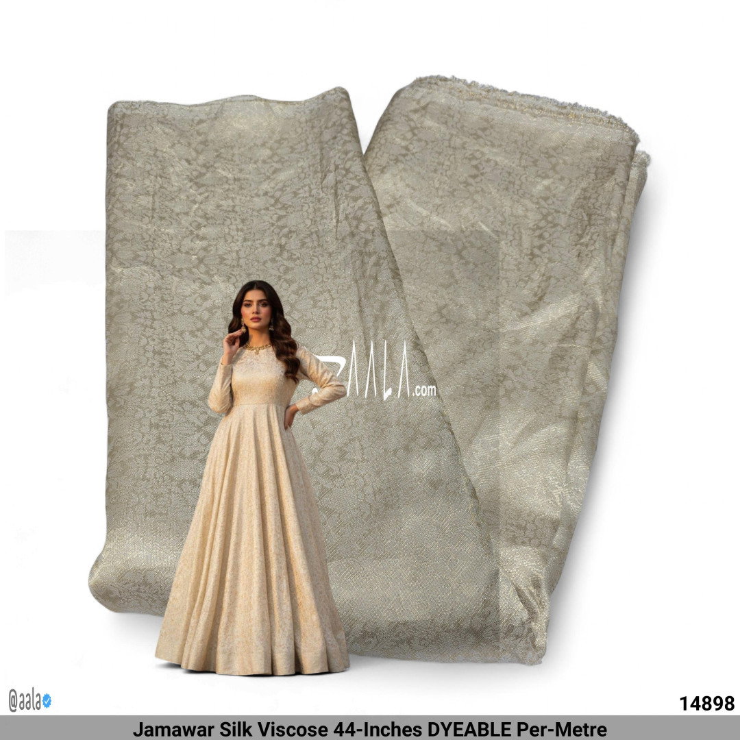 Jamawar Silk Viscose 44-Inches DYEABLE Per-Metre