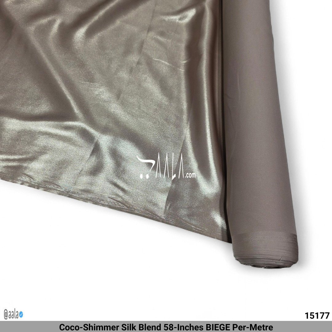Coco-Shimmer Silk Blend 58-Inches BIEGE Per-Metre