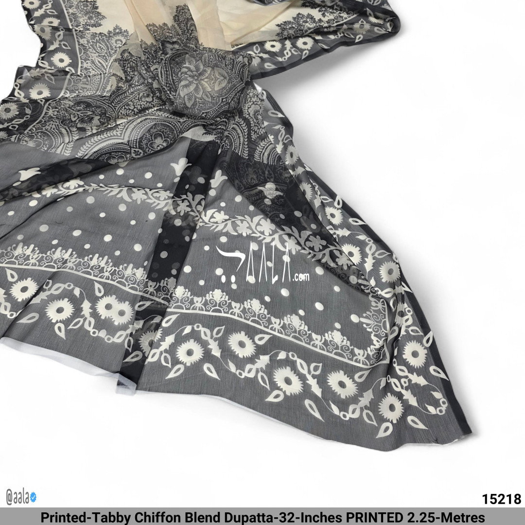 Printed-Tabby Chiffon Blend Dupatta-32-Inches PRINTED 2.25-Metres