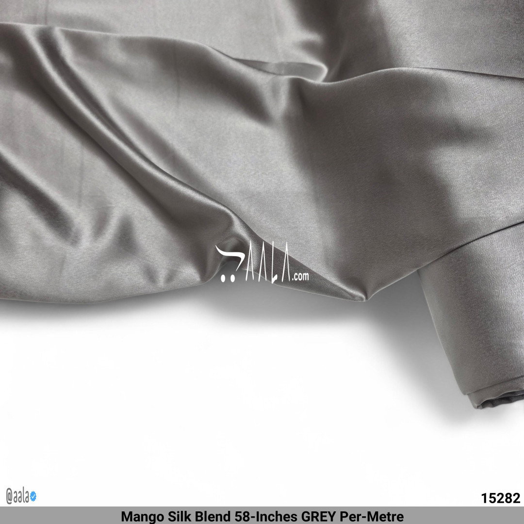 Mango Silk Blend 58-Inches GREY Per-Metre