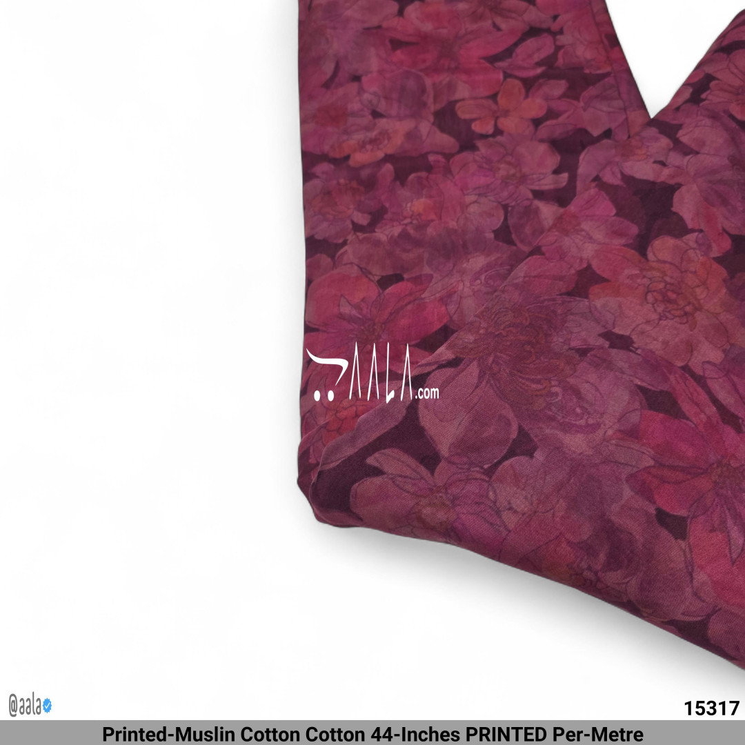Printed-Muslin Cotton Cotton 44-Inches PRINTED Per-Metre