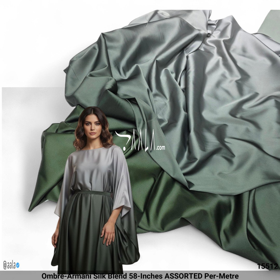 Ombre-Armani Silk Blend 58-Inches ASSORTED Per-Metre