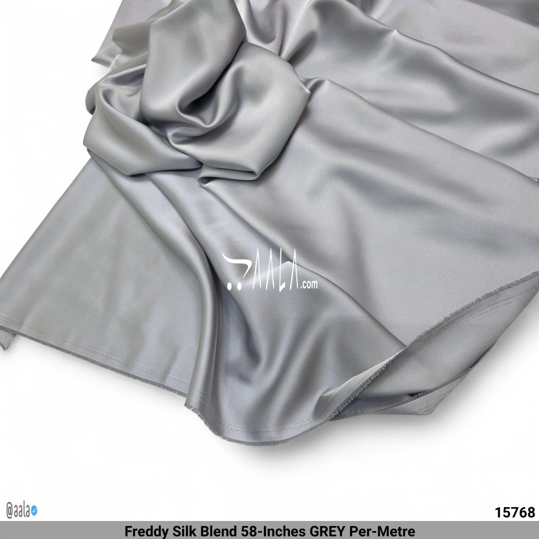 Freddy Silk Blend 58-Inches GREY Per-Metre