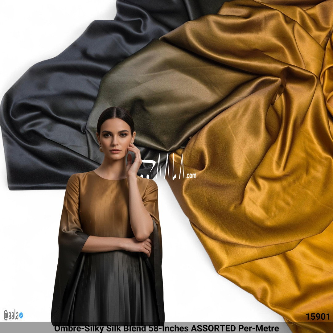 Ombre-Silky Silk Blend 58-Inches ASSORTED Per-Metre