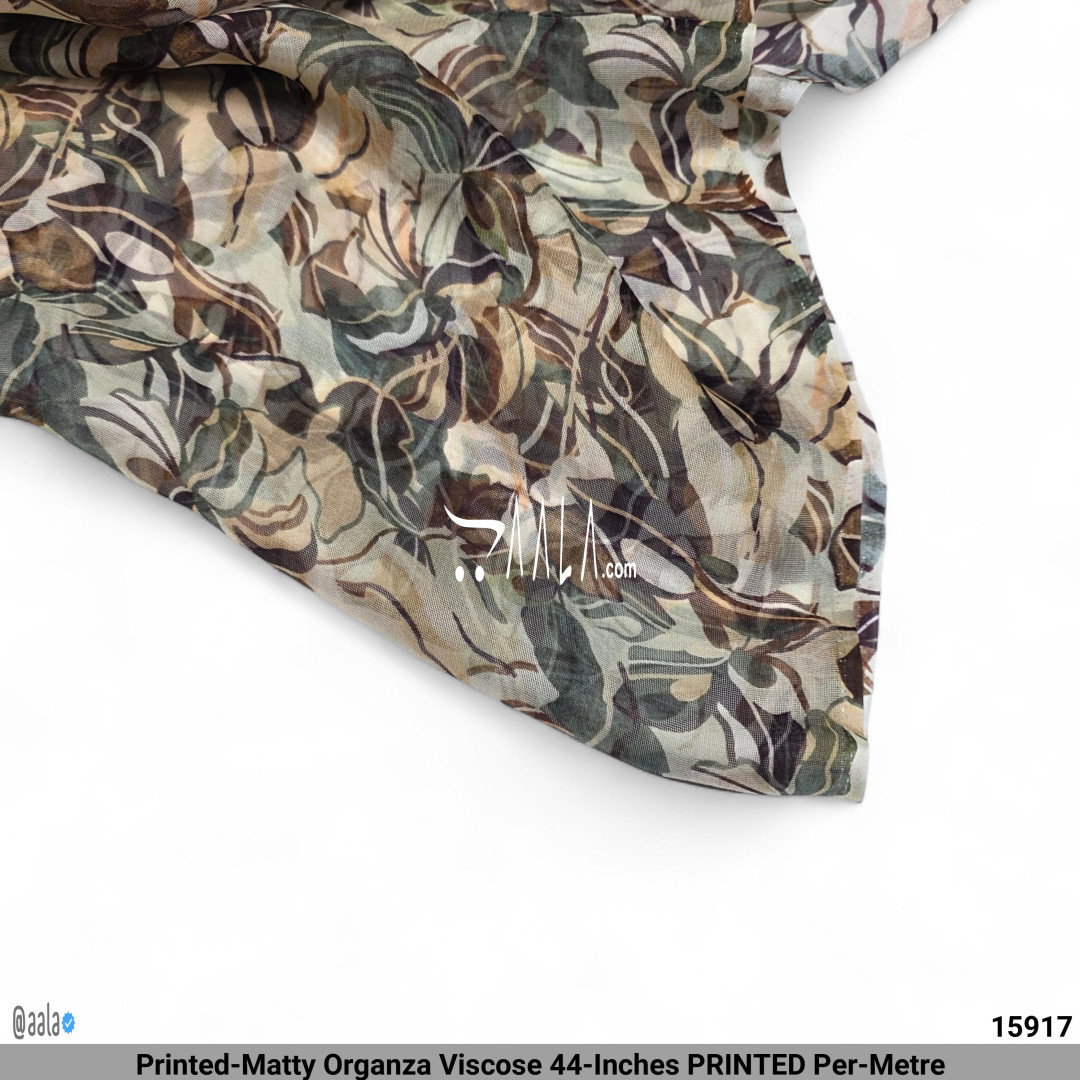 Printed-Matty Organza Viscose 44-Inches PRINTED Per-Metre