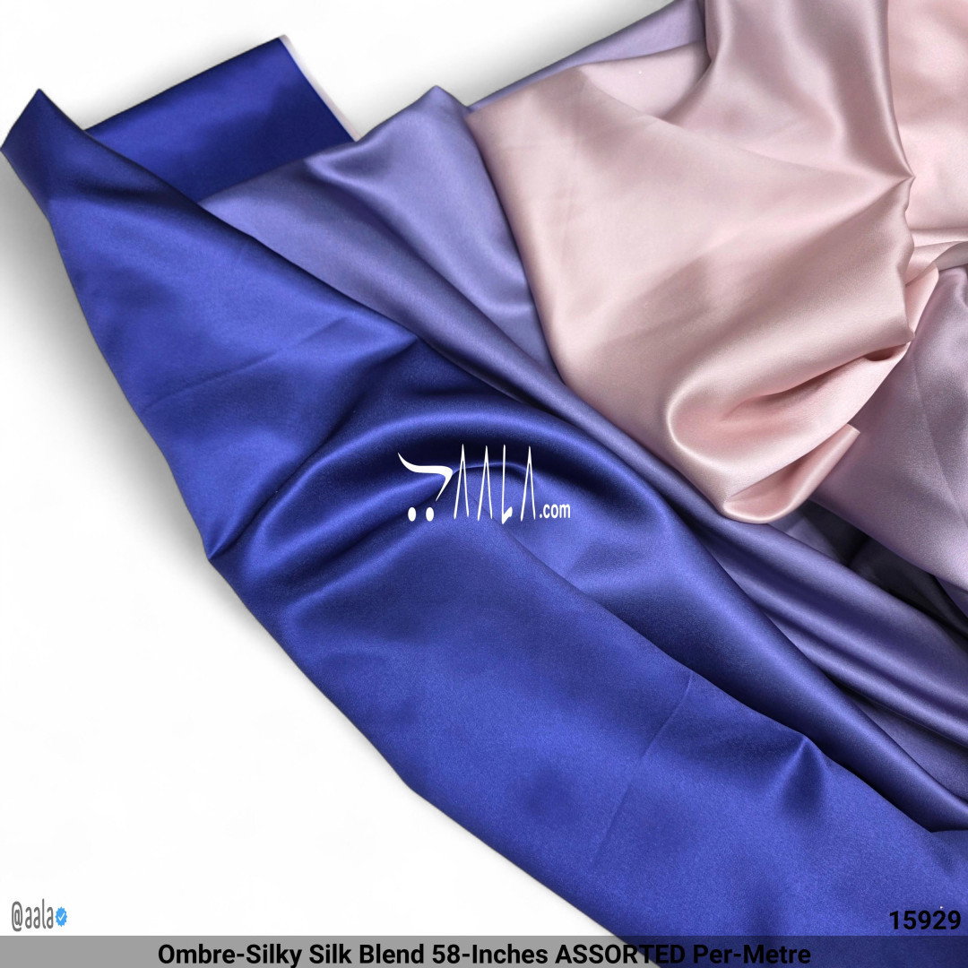 Ombre-Silky Silk Blend 58-Inches ASSORTED Per-Metre
