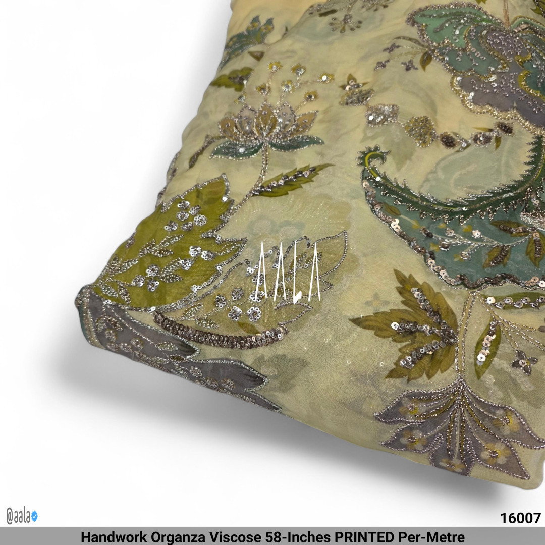 Handwork Organza Viscose 58-Inches PRINTED Per-Metre