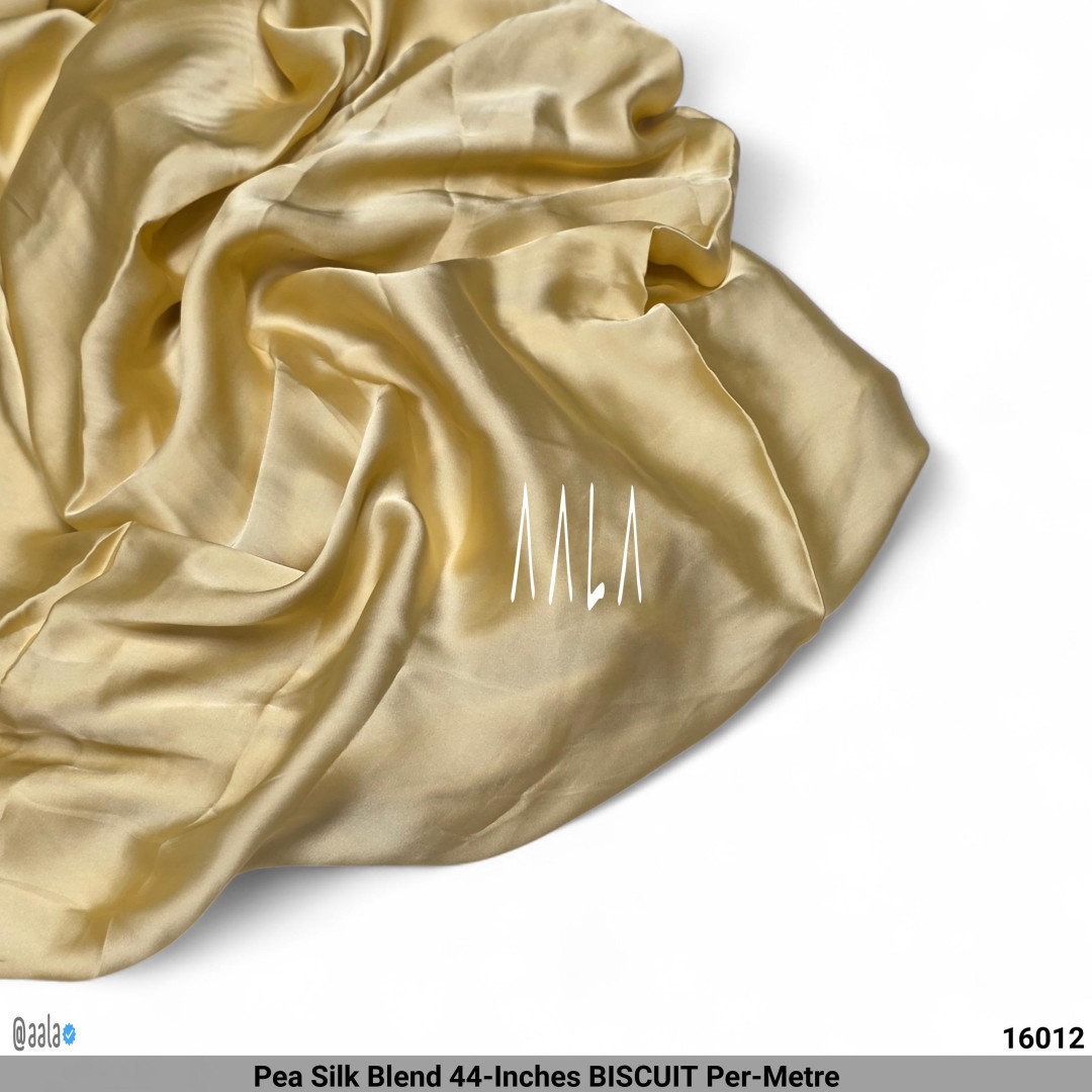 Pea Silk Blend 44-Inches BISCUIT Per-Metre