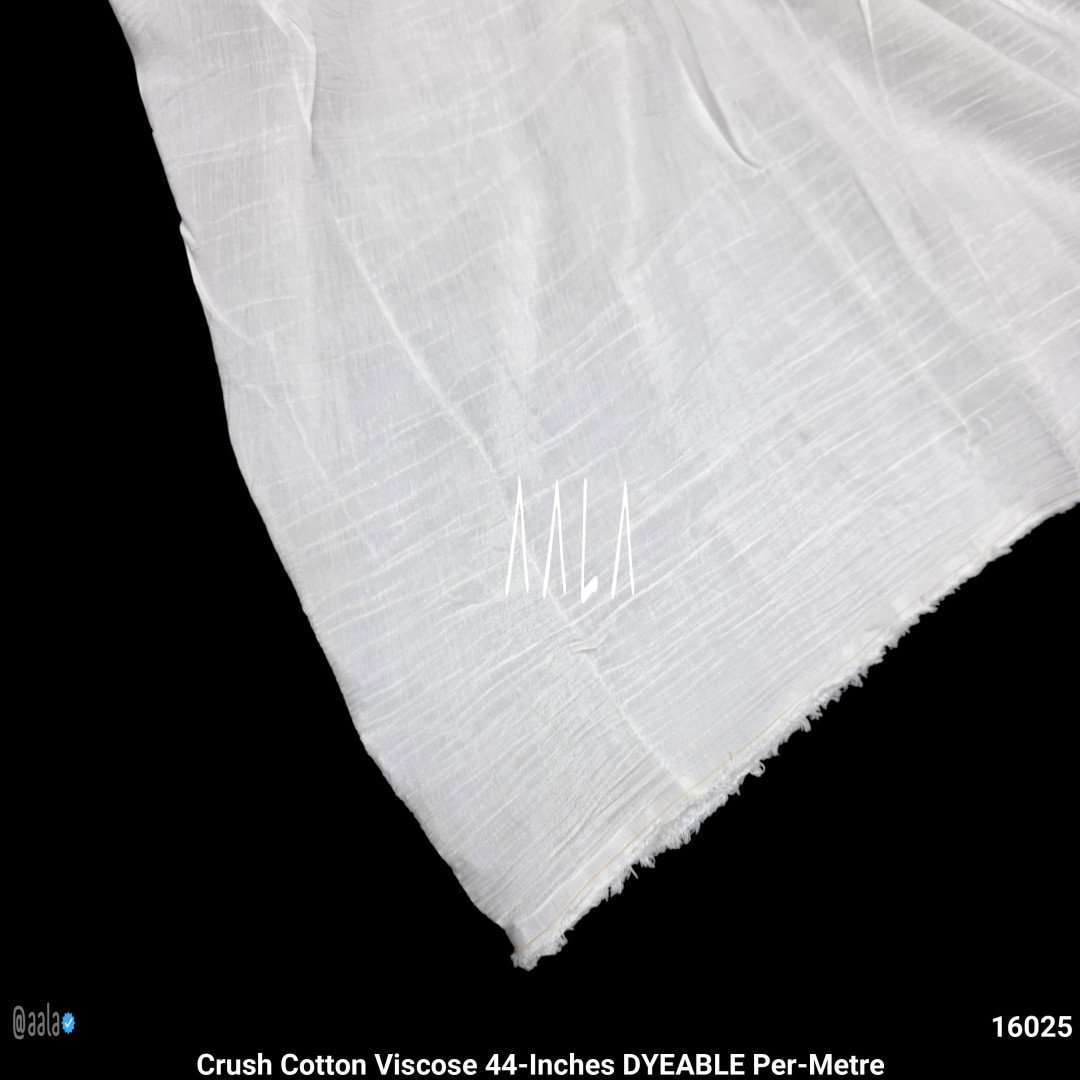 Crush Cotton Viscose 44-Inches DYEABLE Per-Metre