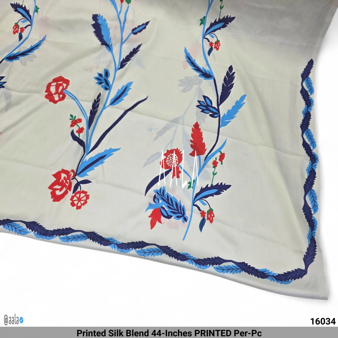 Printed Silk Blend 44-Inches PRINTED Per-Pc