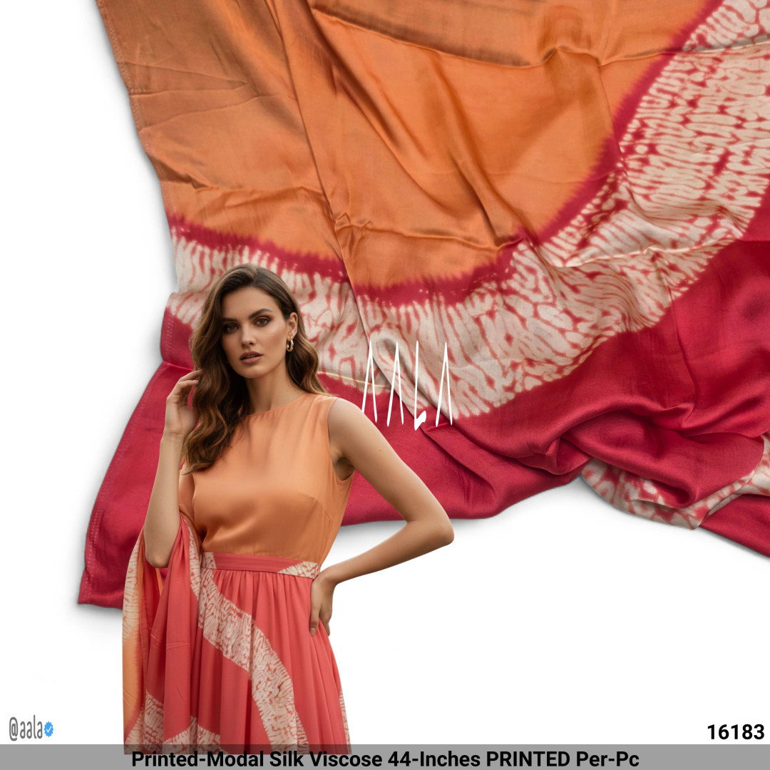 Printed-Modal Silk Viscose 44-Inches PRINTED Per-Pc