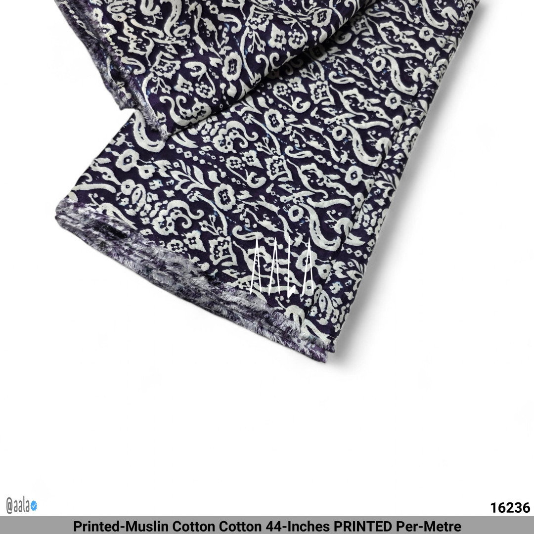 Printed-Muslin Cotton Cotton 44-Inches PRINTED Per-Metre
