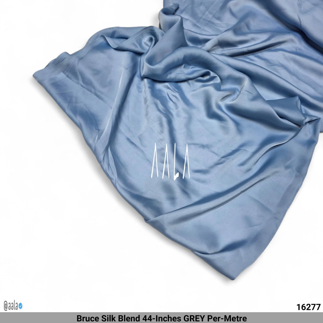 Bruce Silk Blend 44-Inches GREY Per-Metre