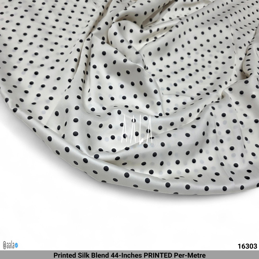 Printed Silk Blend 44-Inches PRINTED Per-Metre