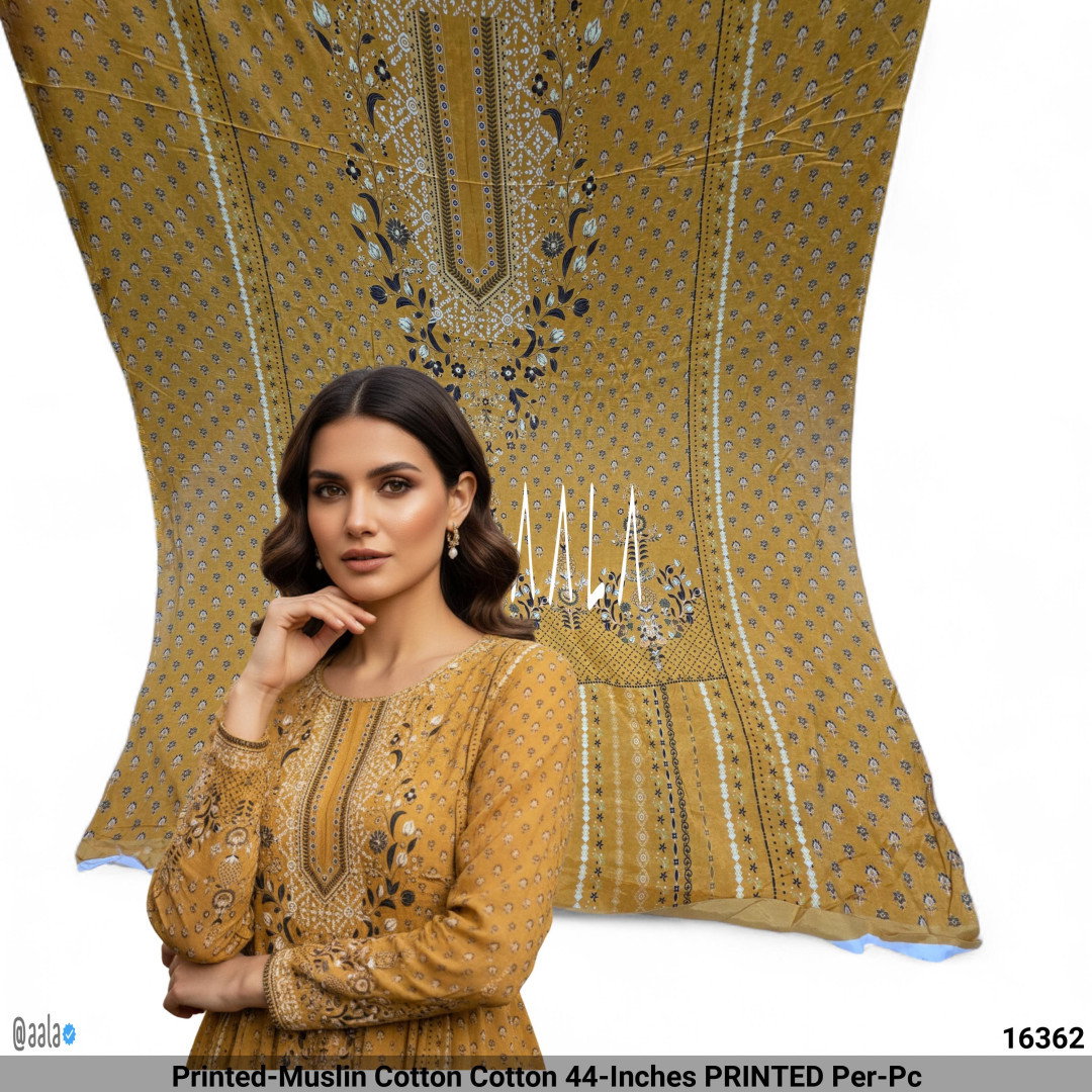 Printed-Muslin Cotton Cotton 44-Inches PRINTED Per-Pc