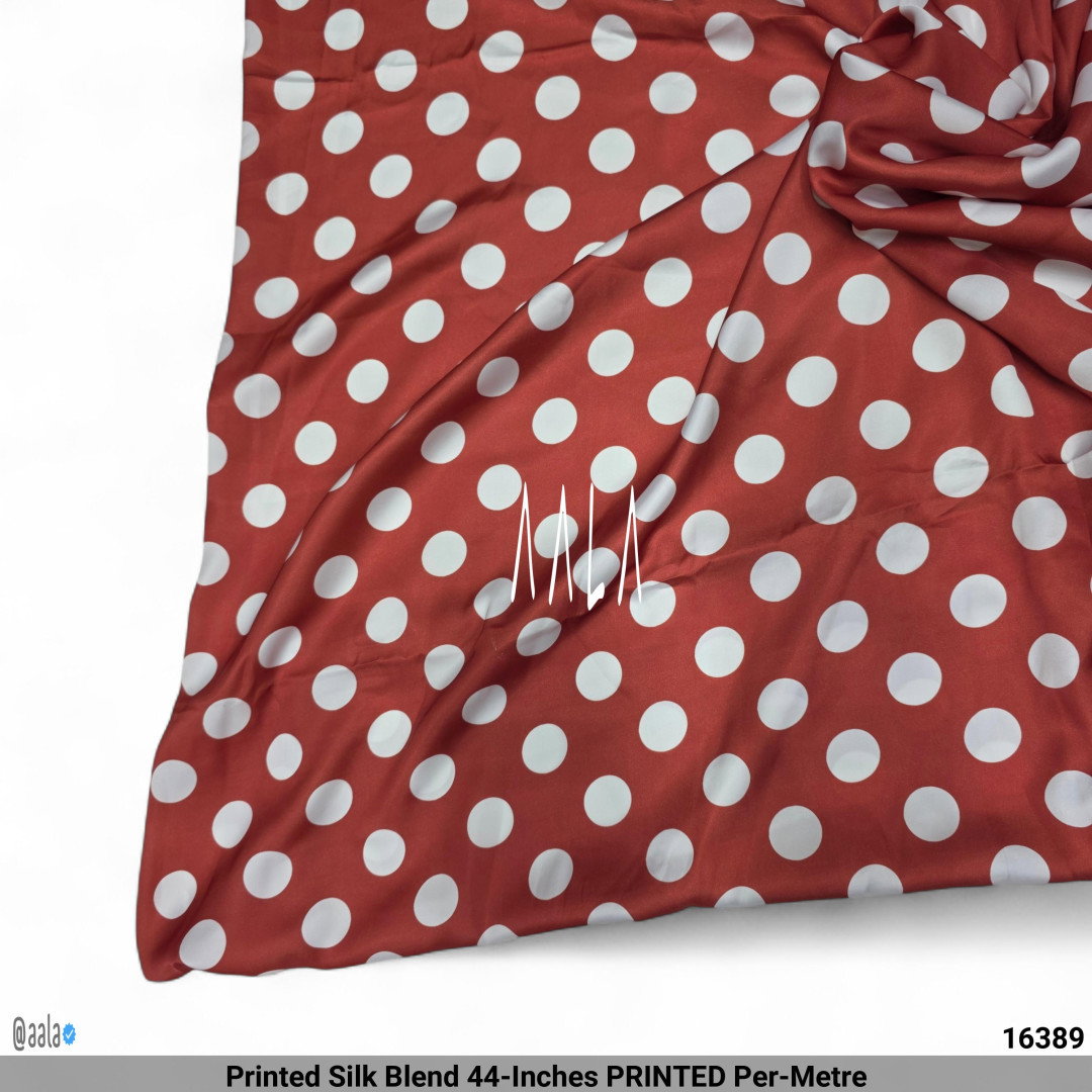 Printed Silk Blend 44-Inches PRINTED Per-Metre
